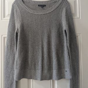 American Eagle Outfitters Gray Women's Knit Sweater, Size Medium